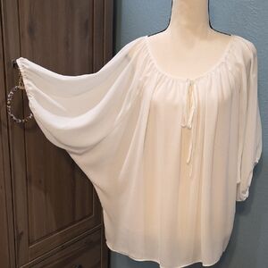 INC International Concepts Ivory Blouse in XL